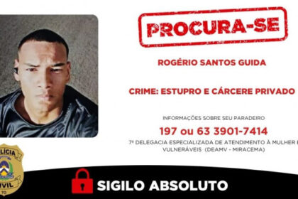 policia-civil-procura-foragido-por-estupro-e-carcere-privado-em-miracema-–-ssp-to