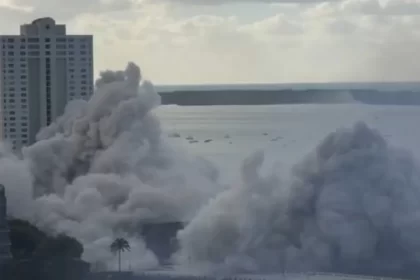 hotel-de-luxo-e-implodido-em-20-segundos-em-area-nobre-de-miami;-veja