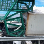 trecho-da-br-153-em-gurupi-segue-com-desvio-apos-caminhao-atingir-passarela-de-pedestres