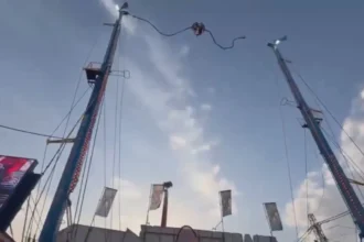 cabo-se-rompe-em-brinquedo-e-deixa-feridos-em-parque-na-espanha;-veja