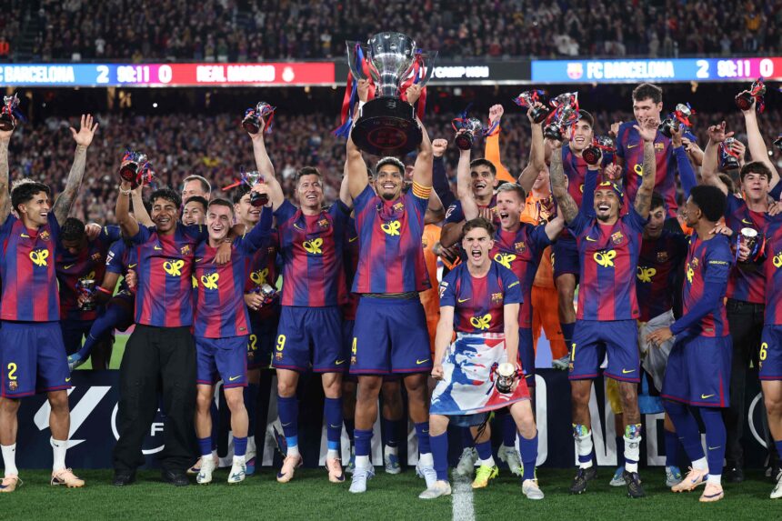 barcelona-resolve-classico-contra-real-madrid-no-primeiro-tempo-e-confirma-29o-titulo-espanhol