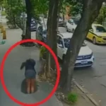 mulher-cai-em-bueiro-no-rio-e-fica-presa-apos-tampa-se-fechar;-veja