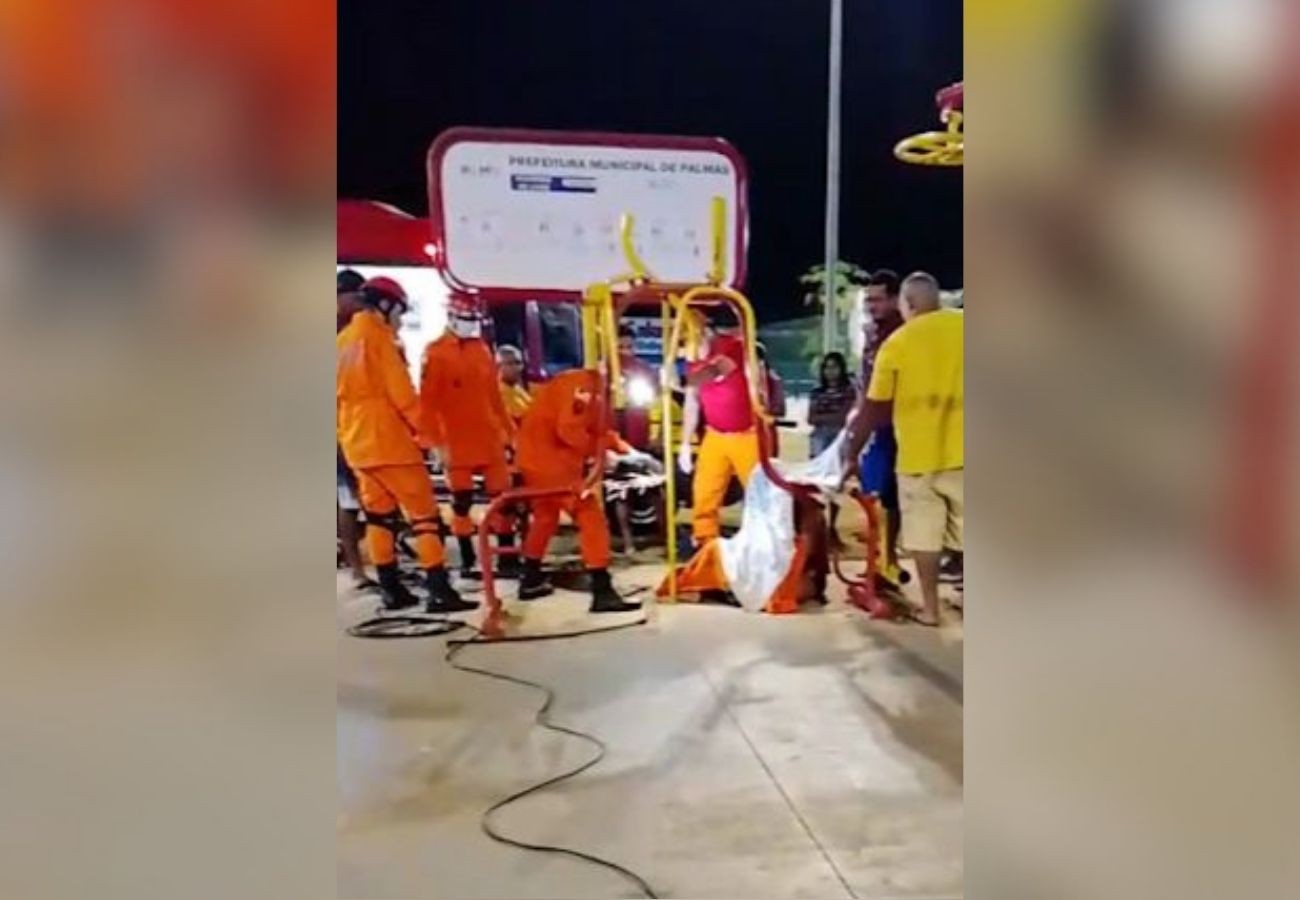crianca-fica-com-pe-preso-em-parafuso-de-academia-ao-ar-livre-e-bombeiros-desmontam-equipamento-em-palmas