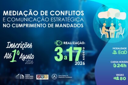 oficiais-e-oficialas-de-justica-do-poder-judiciario-tocantinense-podem-se-inscrever-em-curso-sobre-mediacao-de-conflitos