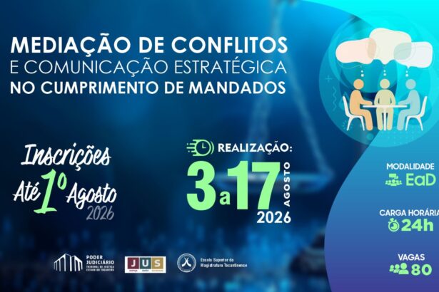 oficiais-e-oficialas-de-justica-do-poder-judiciario-tocantinense-podem-se-inscrever-em-curso-sobre-mediacao-de-conflitos