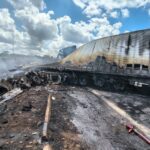 corpos-de-vitimas-de-acidente-entre-carretas-na-br-153,-em-colinas-do-tocantins,-passam-por-exames-de-identificacao