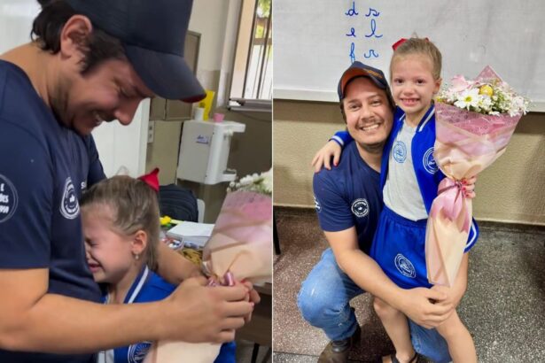 pai-entrega-buque-de-flores-a-filha-na-escola-e-encanta-internautas;