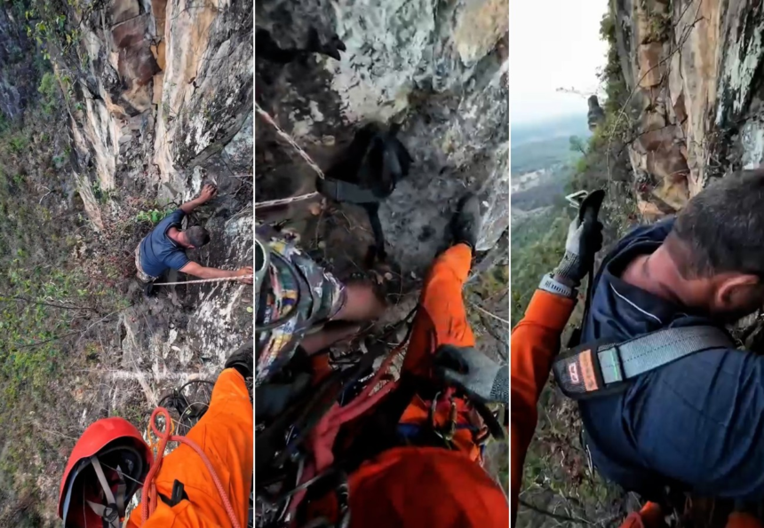 mostra-resgate-de-turista-que-escorregou-de-serra-e-ficou-preso-em-penhasco-no-to-ao-tentar-tirar-selfie